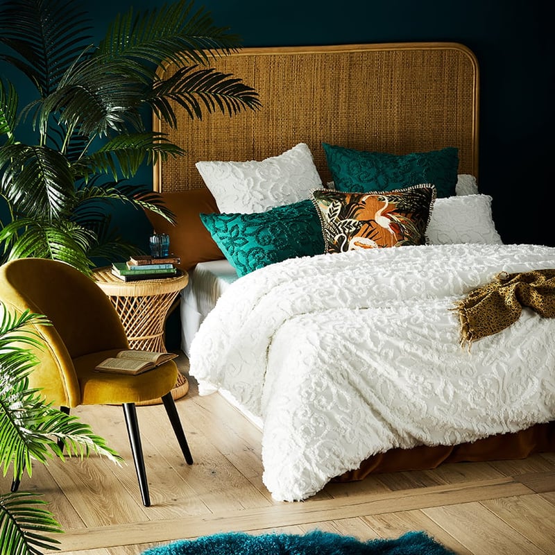 Savannah Natural Chenille Quilt Cover