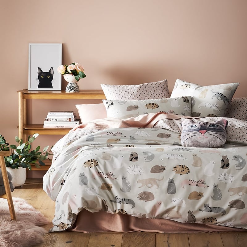 Paws Stone Quilt Cover Set