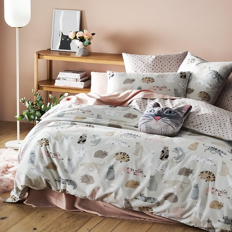 Paws Stone Quilt Cover Set