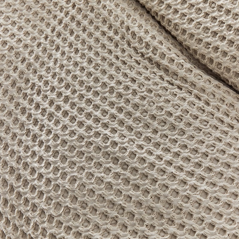 Chunky Waffle Oatmeal Quilt Cover Set