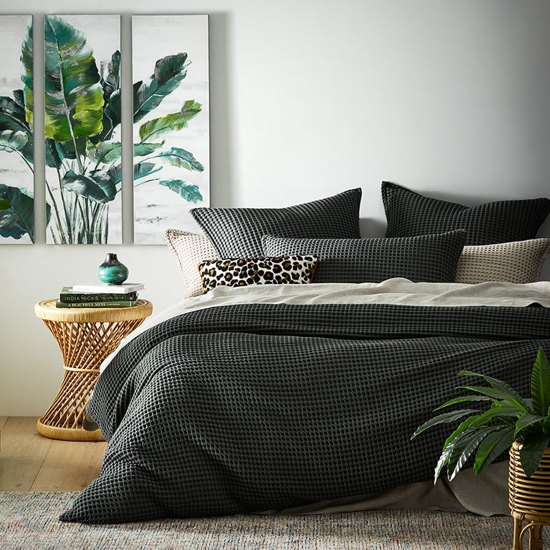 Chunky Waffle Shadow Quilt Cover Set