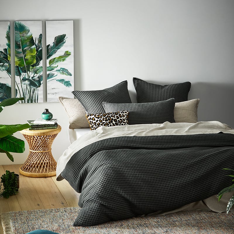 Chunky Waffle Shadow Quilt Cover Set