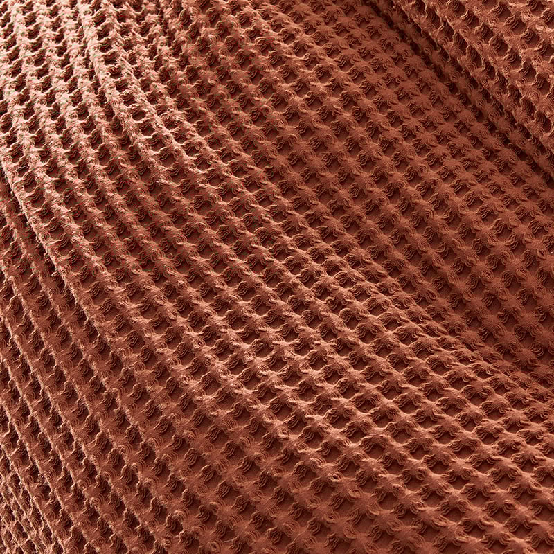 Chunky Waffle Tumeric Quilt Cover Set