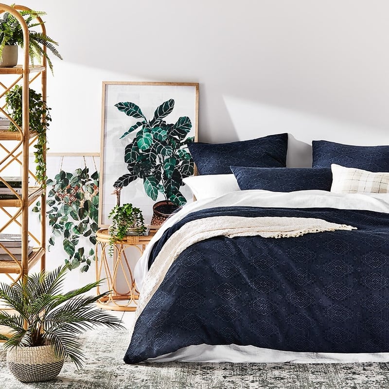Noida Navy Quilt Cover