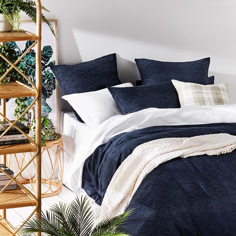 Noida Navy Quilt Cover
