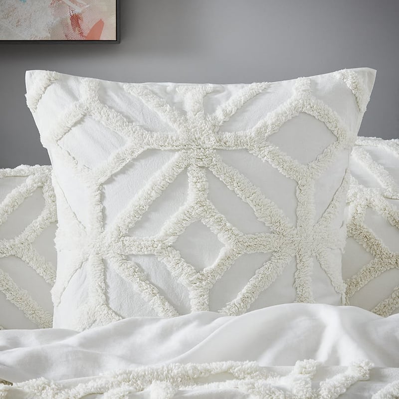 Monaco Natural Chenille Coverlet