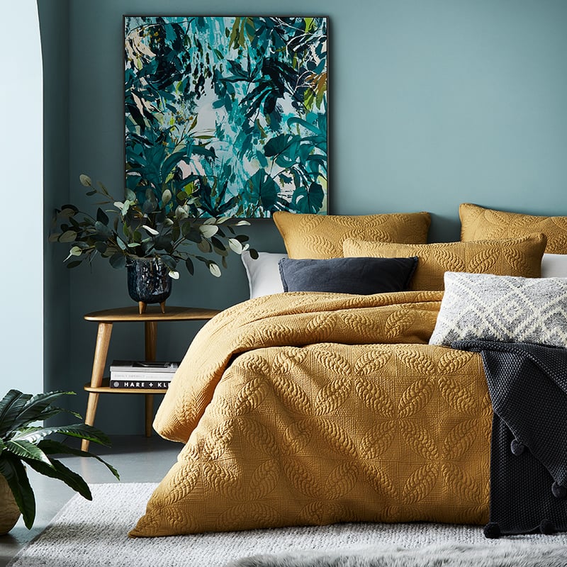 Ava Cinnamon Quilted Quilt Cover + Pillowcases