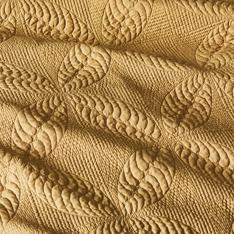 Ava Cinnamon Quilted Quilt Cover + Pillowcases
