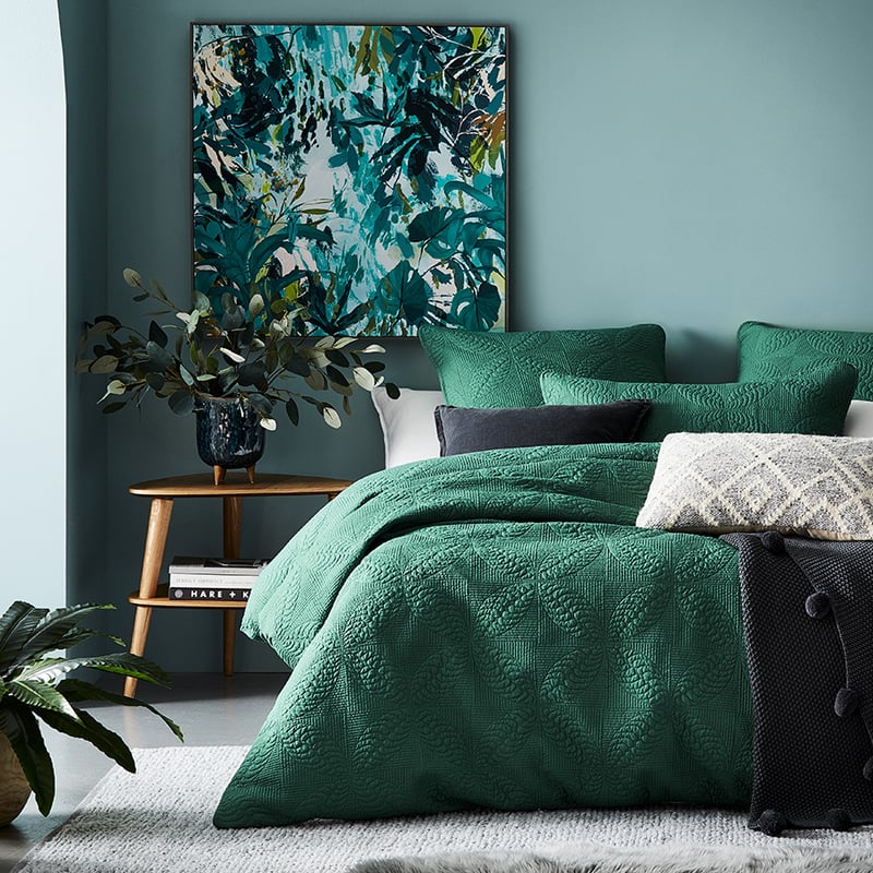 Ava Quilted Fern Quilt Cover