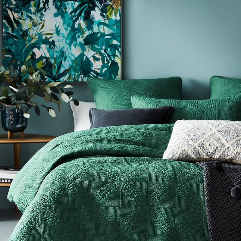 Ava Quilted Fern Quilt Cover