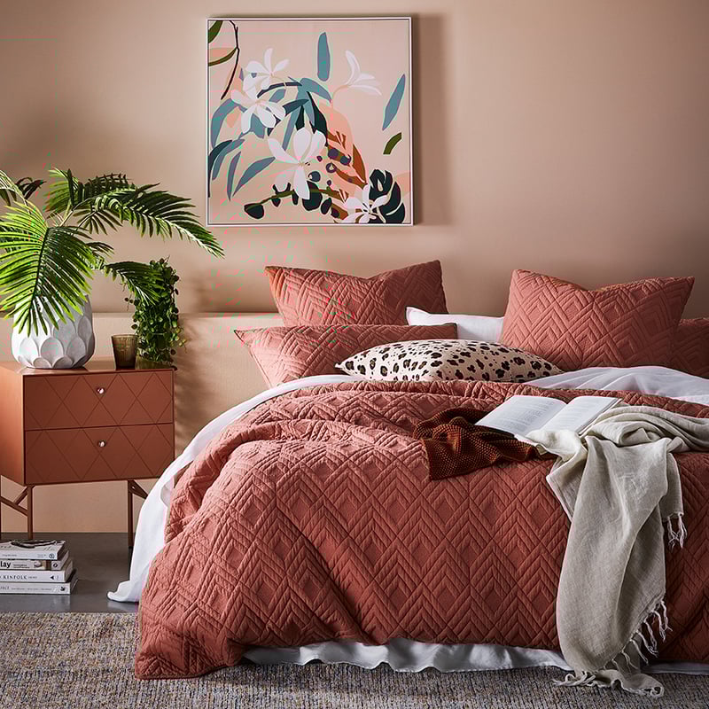 Soho Quilted Brick Quilt Cover