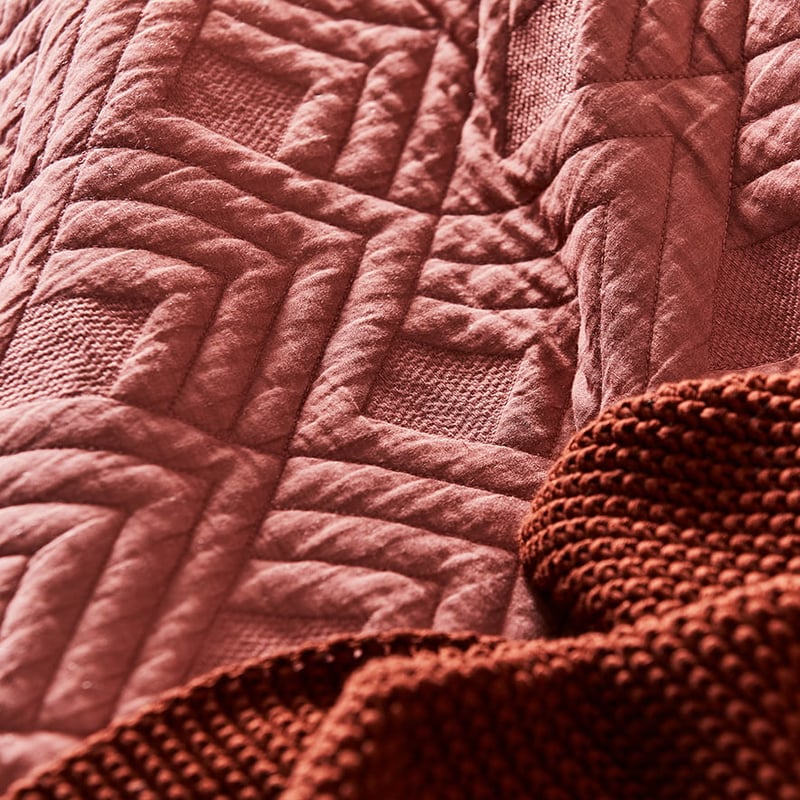 Soho Quilted Brick Quilt Cover