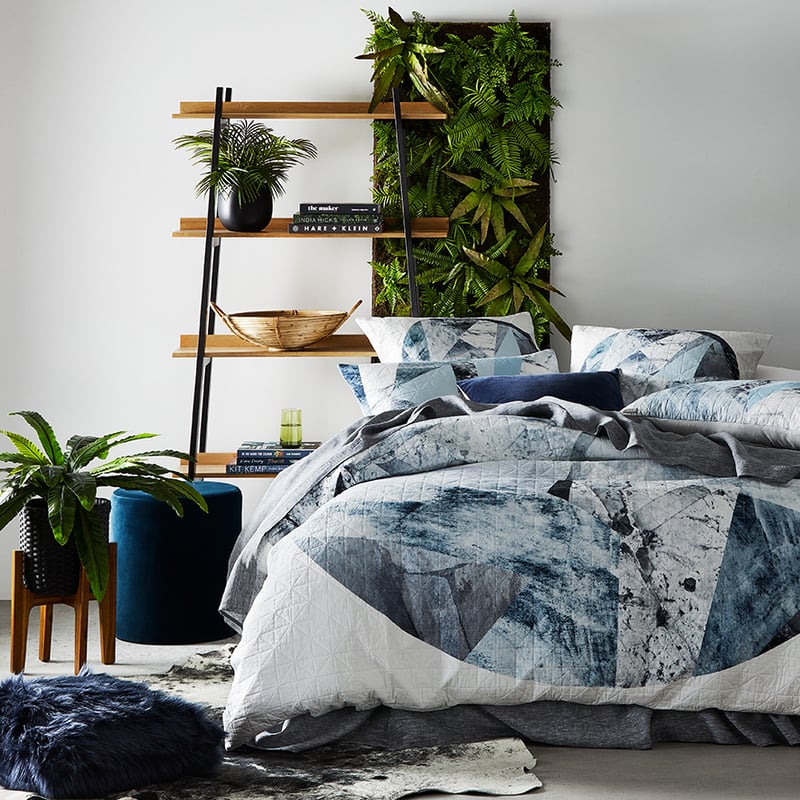 Tao Grey Quilted Quilt Cover