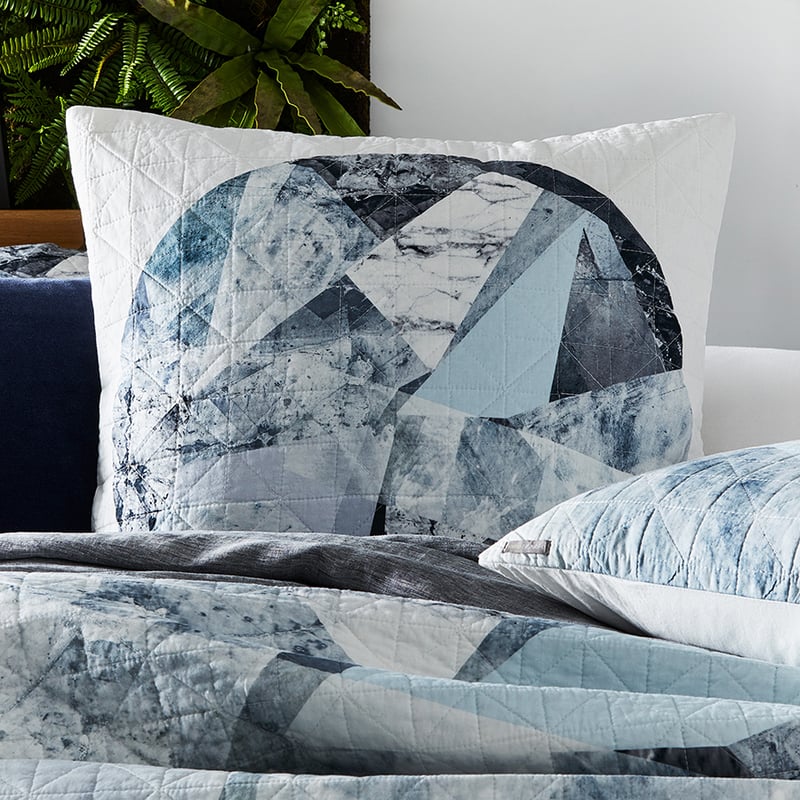 Tao Grey Quilted Quilt Cover