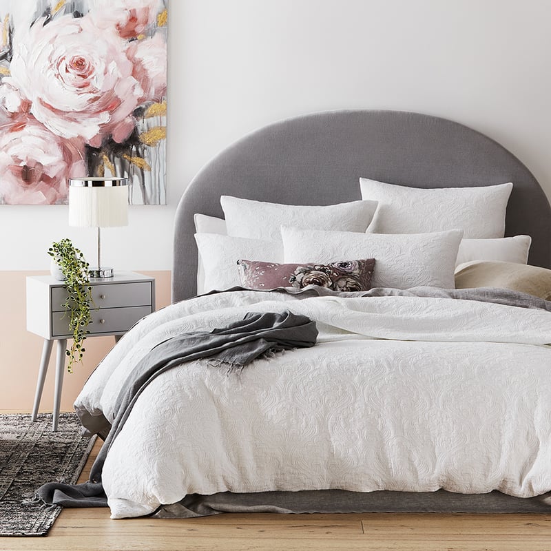 European Collection Sintra Snow Quilt Cover