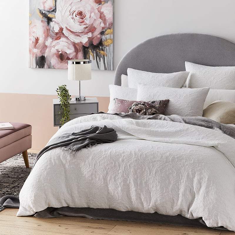 European Collection Sintra Snow Quilt Cover