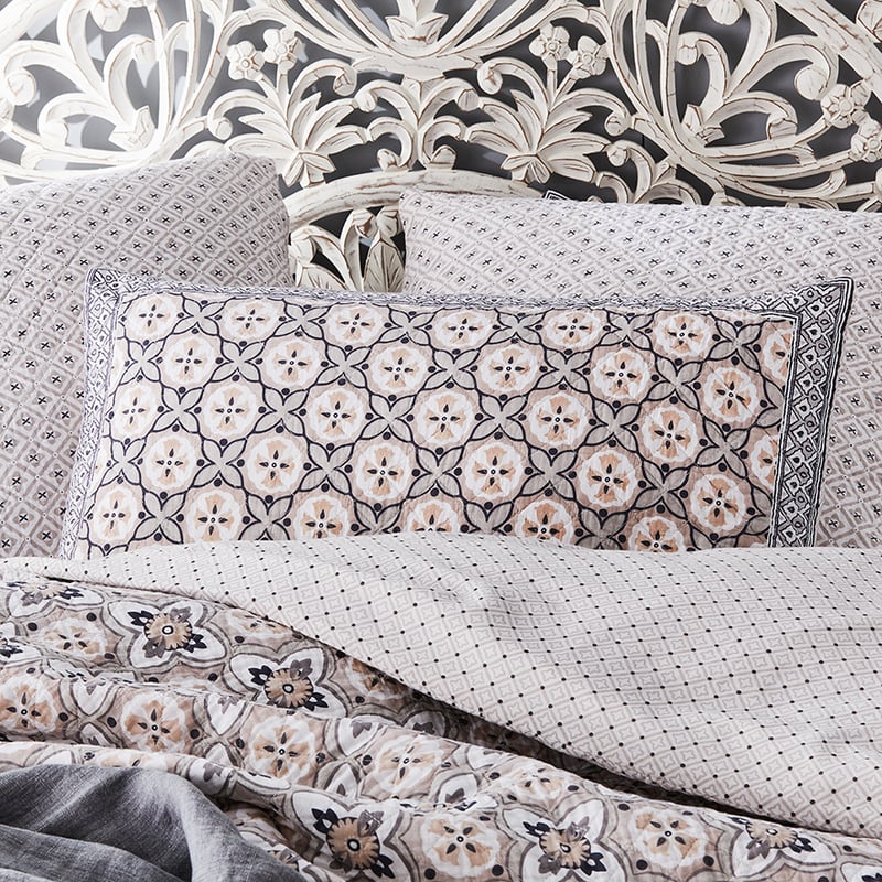Kashmir Natural Quilted Quilt Cover