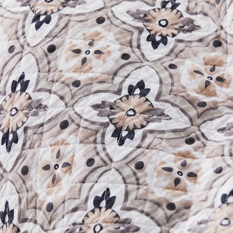 Kashmir Natural Quilted Quilt Cover