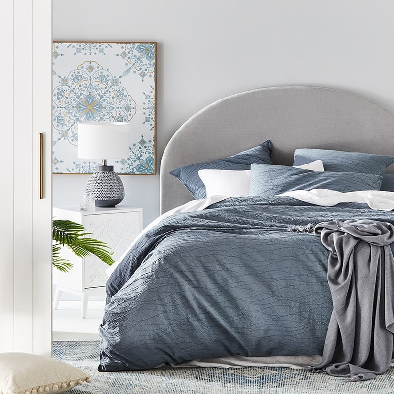 Sinclair Steel Quilt Cover Set