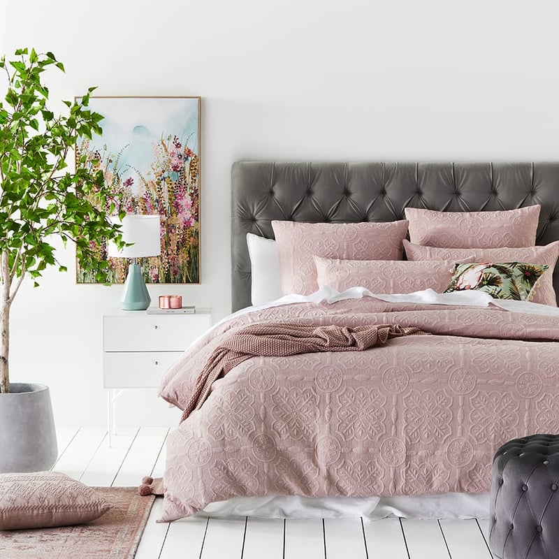Willa Quilted Misty Rose Quilt Cover