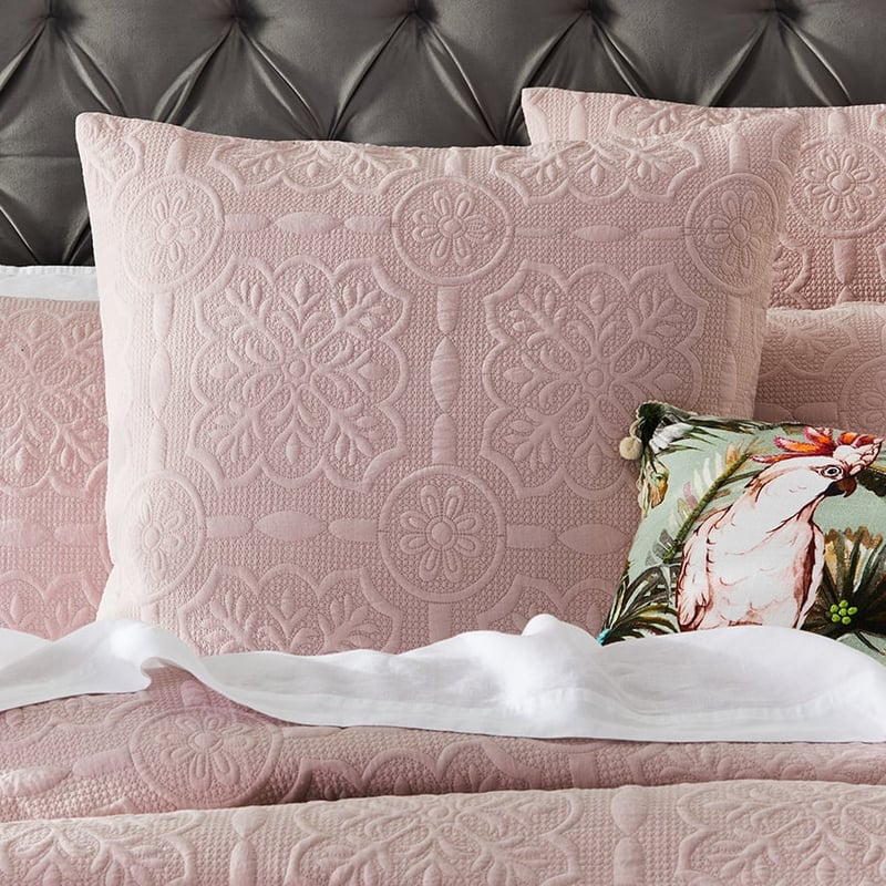 Willa Quilted Misty Rose Quilt Cover