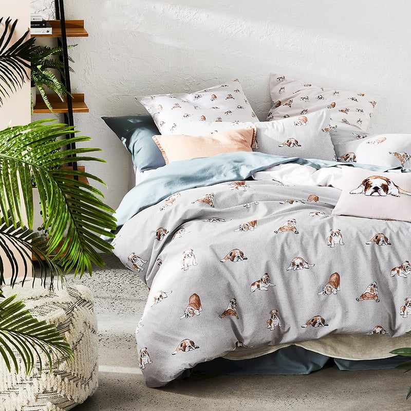 Benny Grey Quilt Cover Set