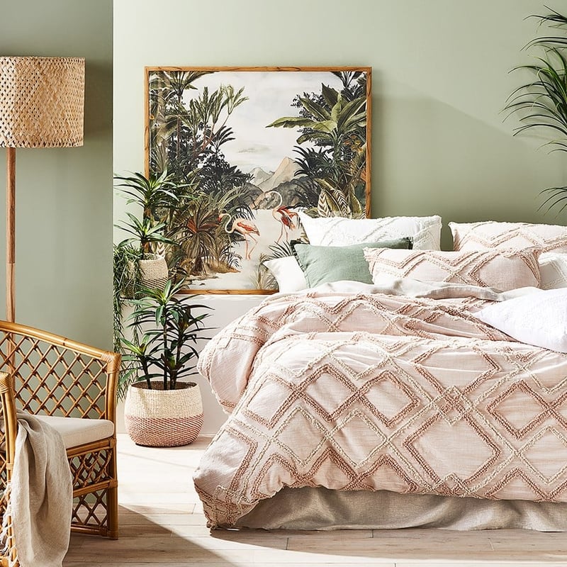 Bonnie Blush Chenille Quilt Cover  