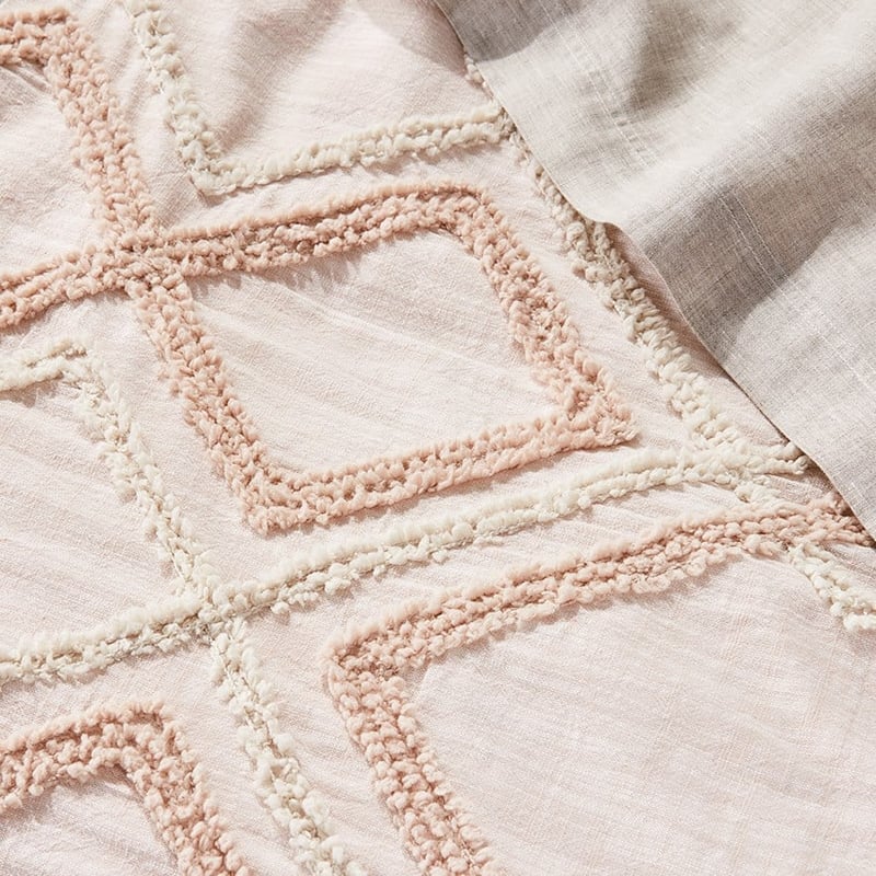Bonnie Blush Chenille Quilt Cover  