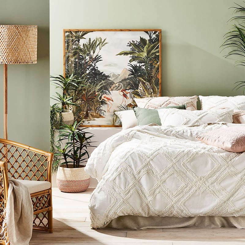 Bonnie Natural Chenille Quilt Cover 