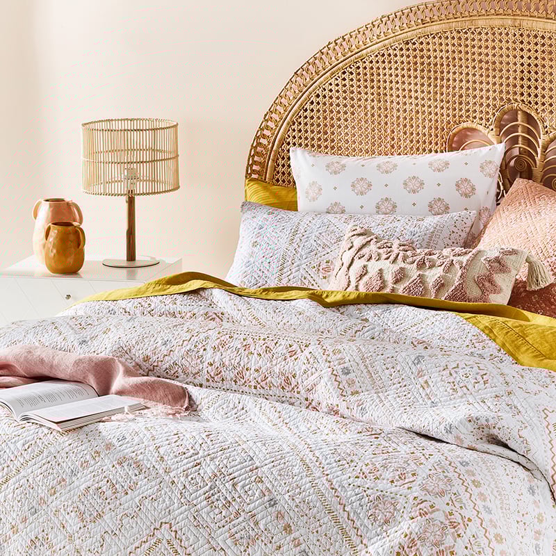 Bangalow Quilted Earth Quilt Cover