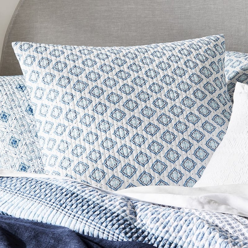 Indu Blue Quilted Quilt Cover