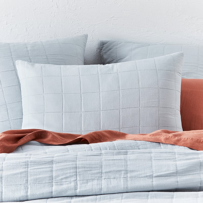 Kacher Silver Blue Quilt Cover Set