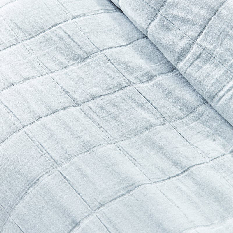 Kacher Silver Blue Quilt Cover Set