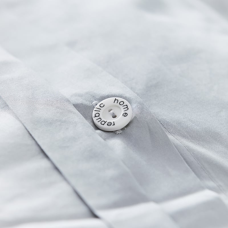 Kacher Silver Blue Quilt Cover Set