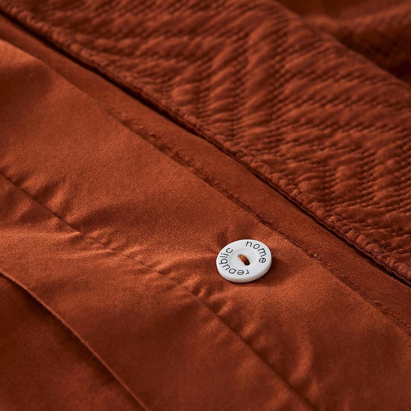 Colvin Quilted Bedlinen Euro P/Case Clay Each