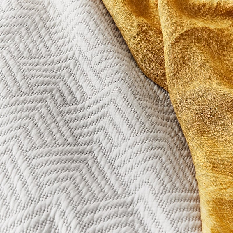Colvin Silver Blue Quilted Quilt Cover 