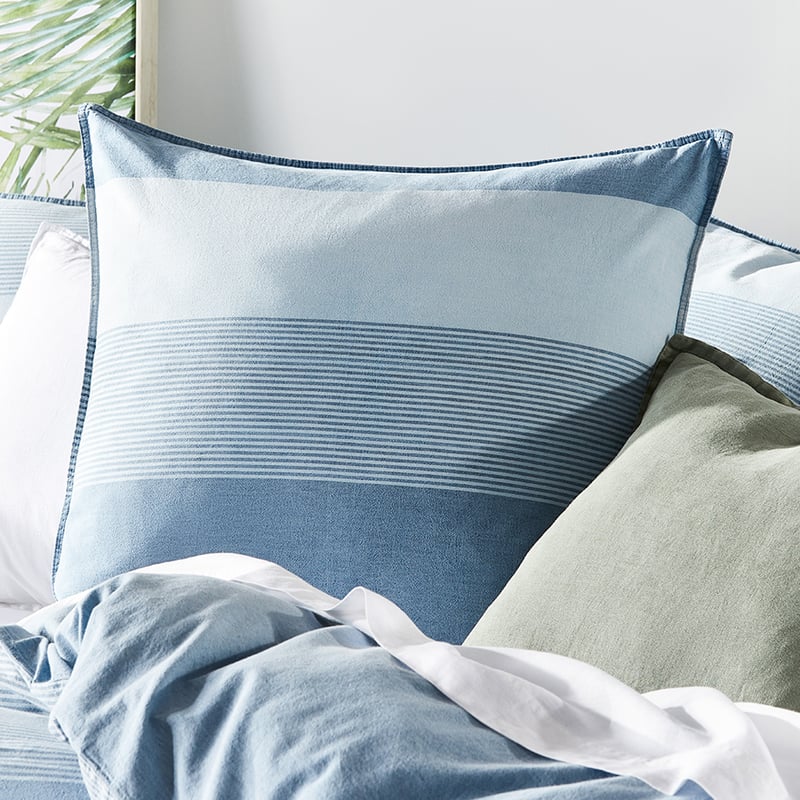 Marina Ocean Stripe Quilt Cover Set