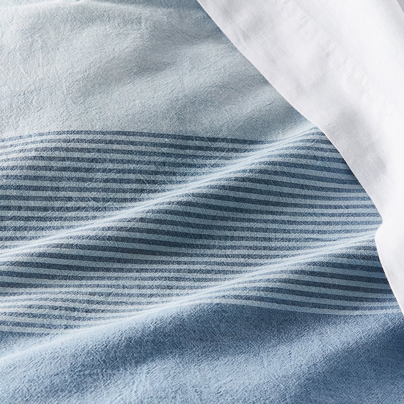 Marina Ocean Stripe Quilt Cover Set