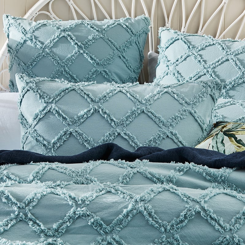 Flynn Fog Blue Quilt Cover