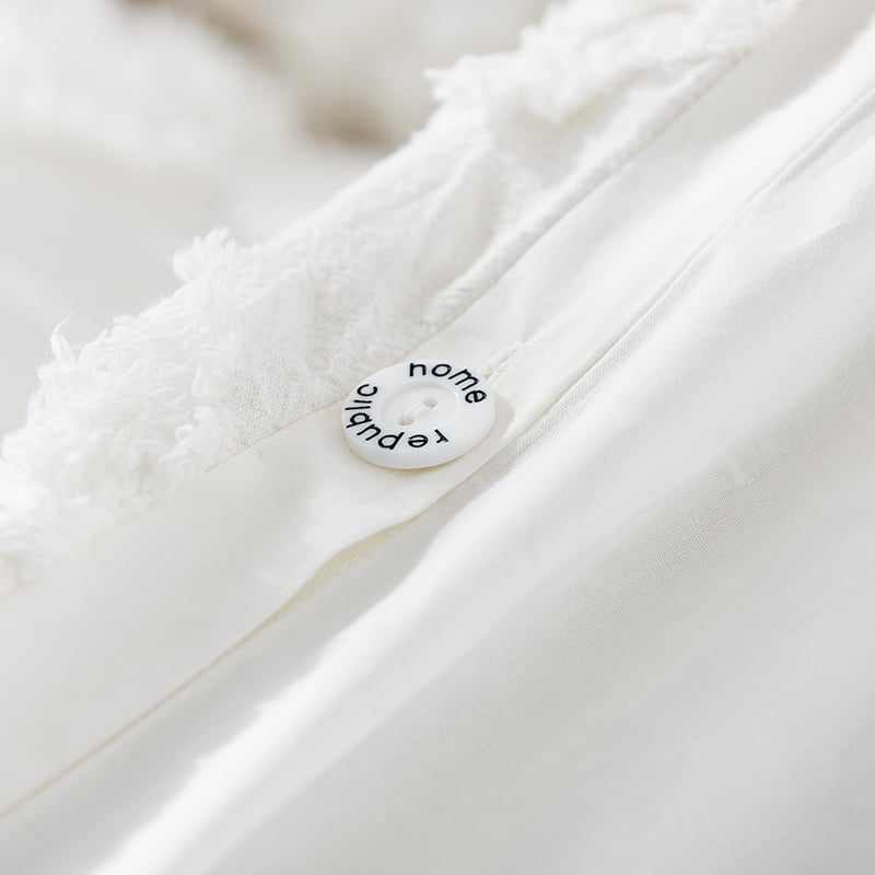 Flynn Off White Quilt Cover