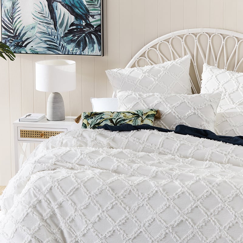 Flynn Off White Quilt Cover