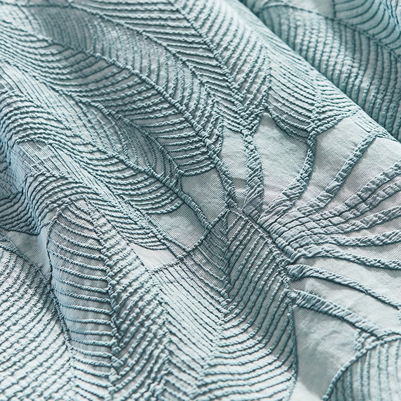 Eden Matelasse Sage Quilt Cover