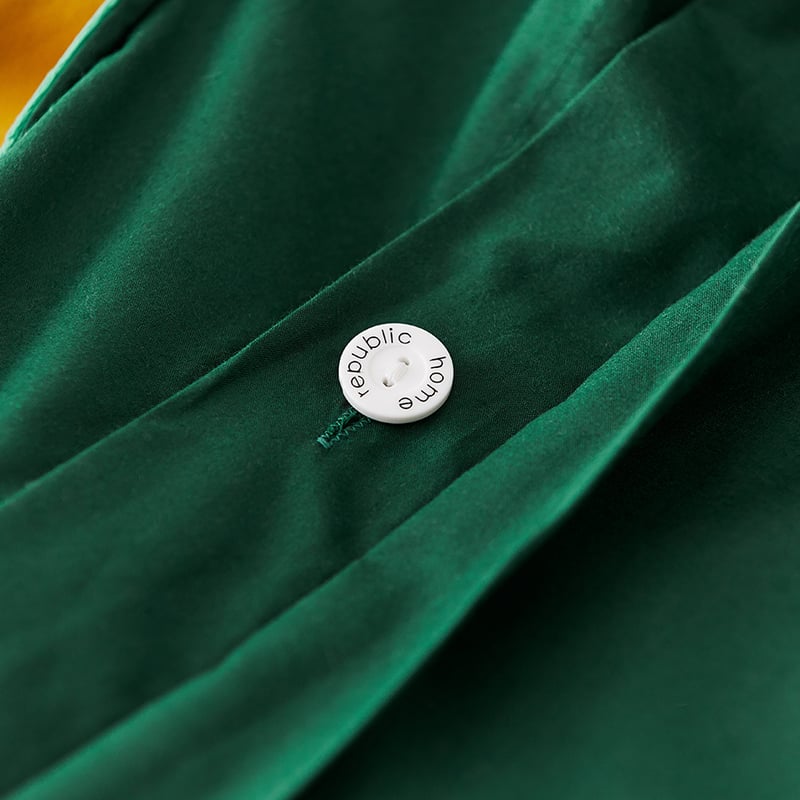 Neo Quilted Emerald Velvet Quilt Cover
