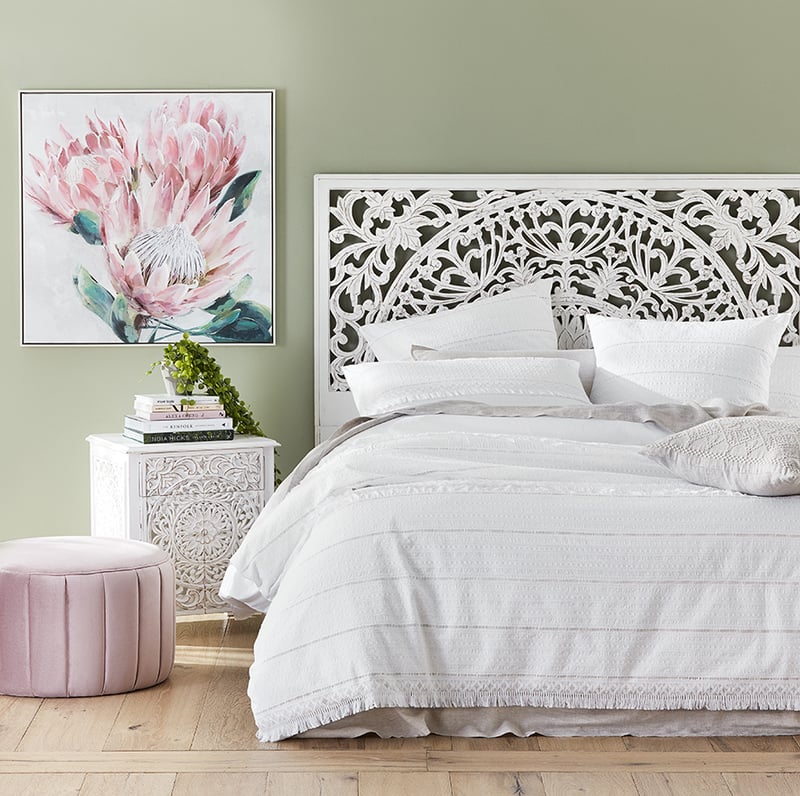 Cora White Quilt Cover
