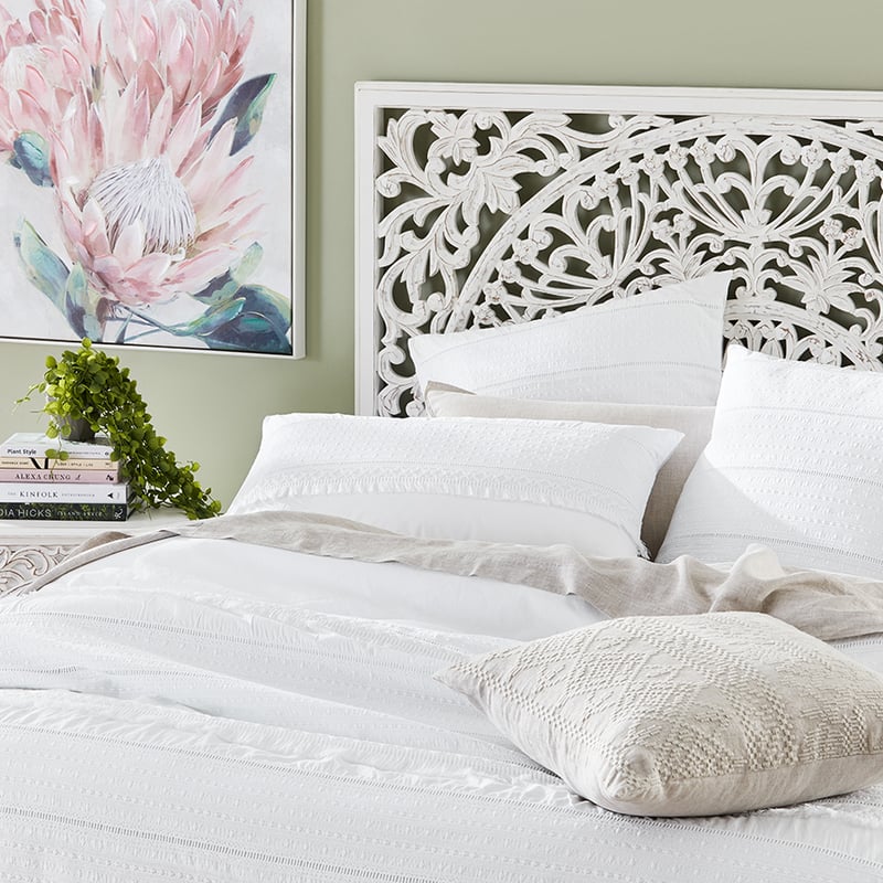 Cora White Quilt Cover