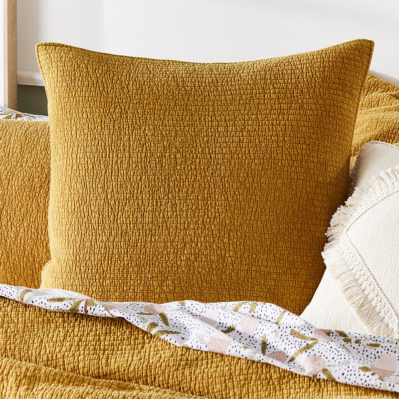 Carter Quilted Mustard Quilt Cover