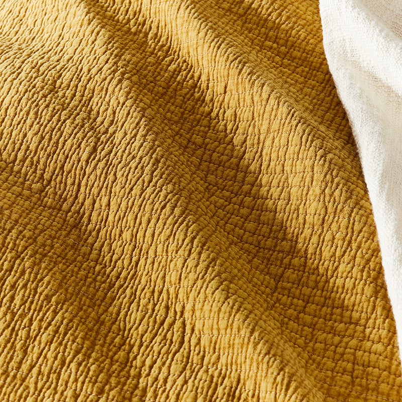 Carter Quilted Mustard Quilt Cover