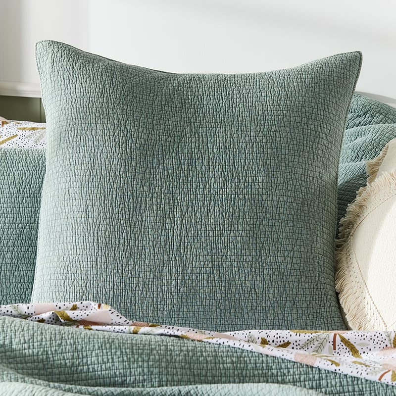 Carter Quilted Pale Sage Quilt Cover