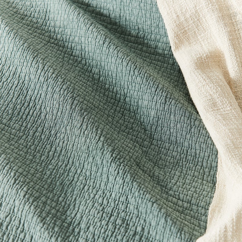 Carter Quilted Pale Sage Quilt Cover