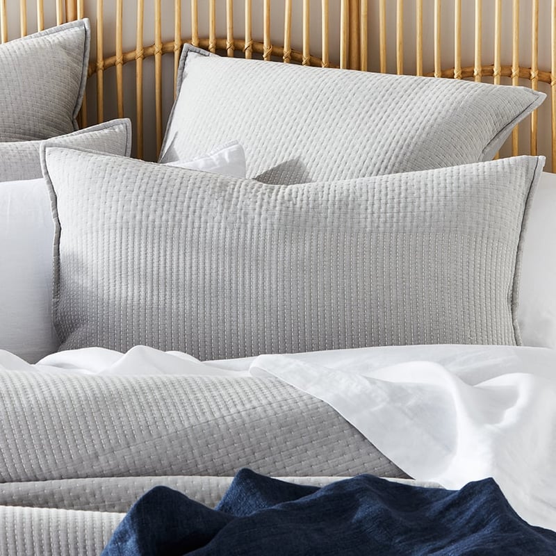 Cameo Grey Quilted Quilt Cover